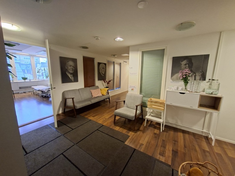 Marjo Sirénin vastaanoton odotustila